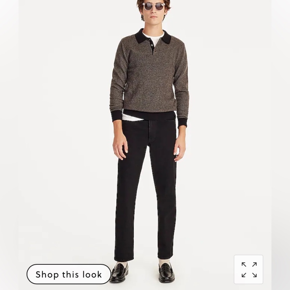 JCrew black jeans straight fit
